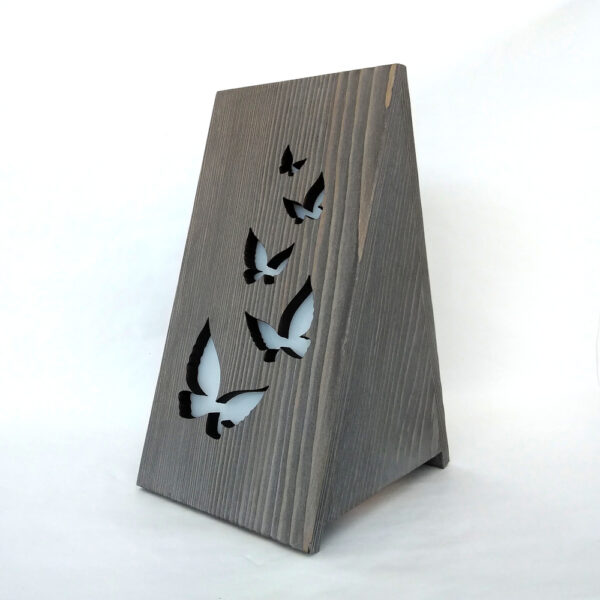 Lampada decorativa versione MINI anticata FARFALLE - immagine 2