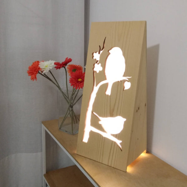 Lampada decorativa MEDIA naturale Uccellini