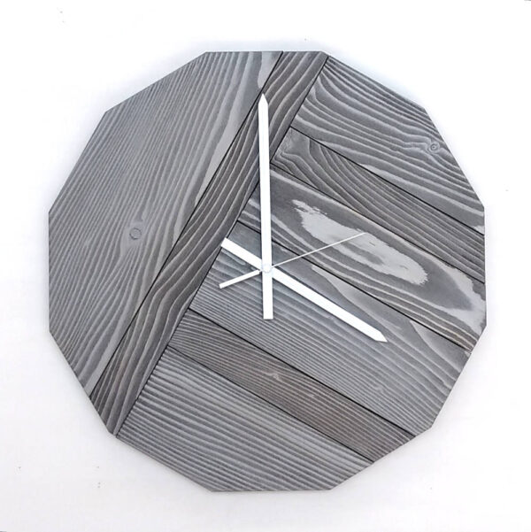 Orologio grande a parete in legno a 12 lati - immagine 4